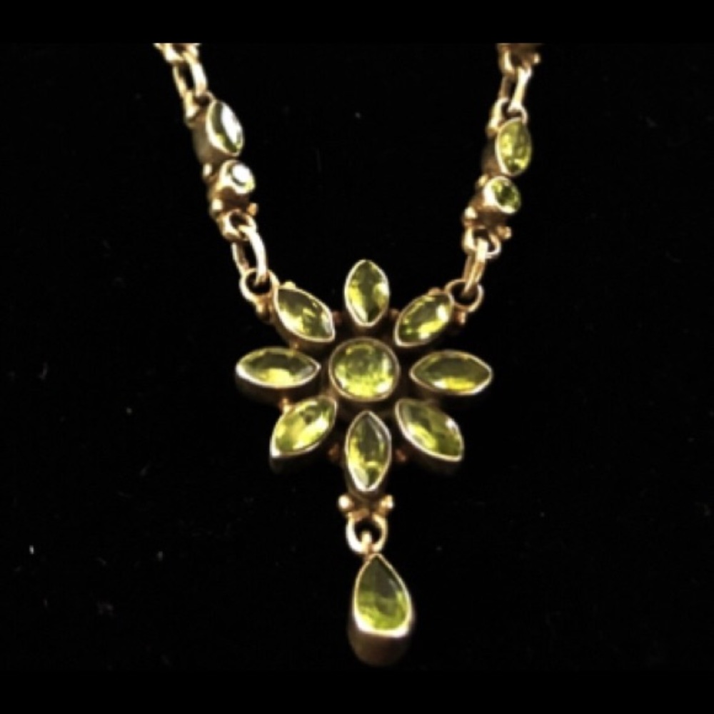 NIB heavy Green Peridot Fine Gems Sterling Silver 925 SET. S4.